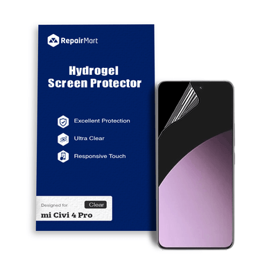 MI Civi 4 Pro Compatible Premium Hydrogel Screen Protector With Full Coverage Ultra HD